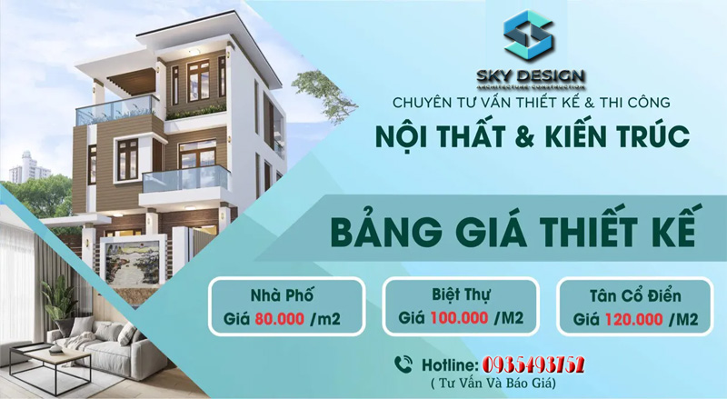 Báo giá thiết kế nhà